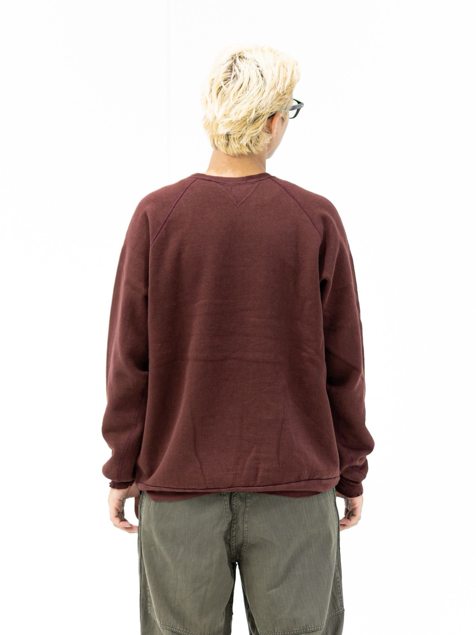 アプレッセ STYLE2 Vintage Double V Sweatshirt(BURGUNDY)MARKスタイル