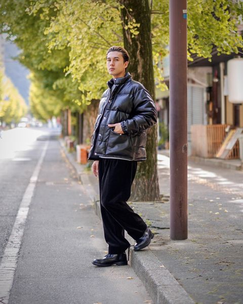 A.PRESSE Leather Down Jacket スタイル 11月9日(土)新作発売！
