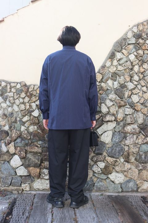 Graphpaper High Count Broad Stripe Regular Collar Shirt style.2022.12.10