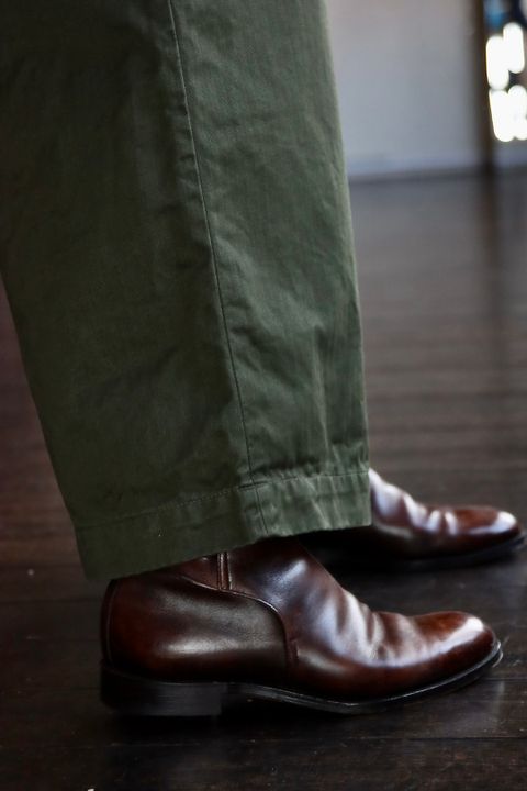 Graphpaper グラフペーパー Suvin Herringbone Cargo Pantsスタイル