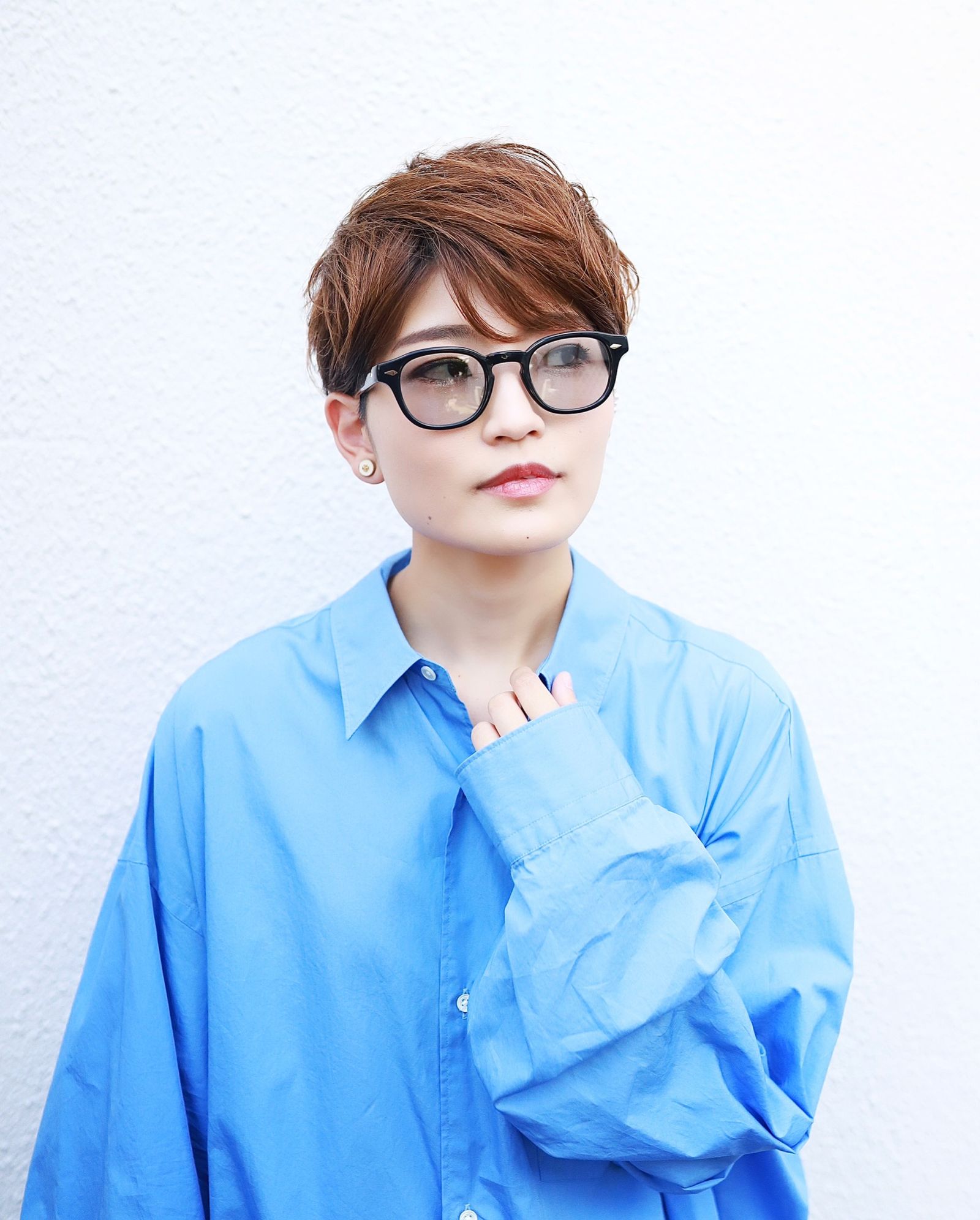 グラフペーパー 新作Broad L/S Oversized Regular Collar Shirt style.2023.7.30