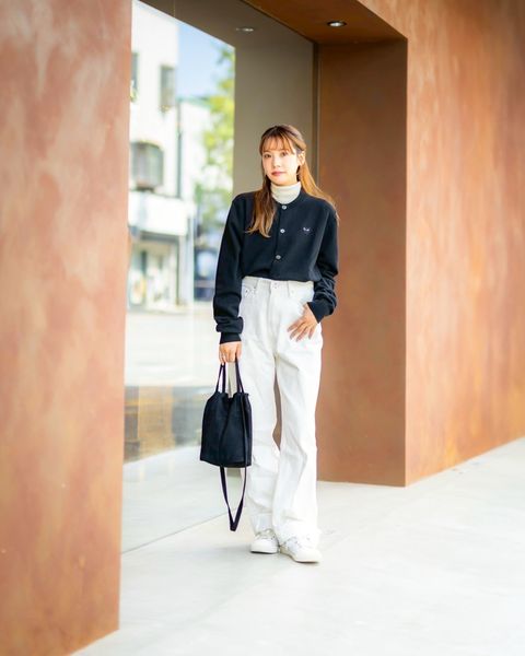 PLAY COMME des GARCONS 新作ROUNE-NECK RHINESTONE CARDIGAN(BLACK HEART)style.2025.8.5