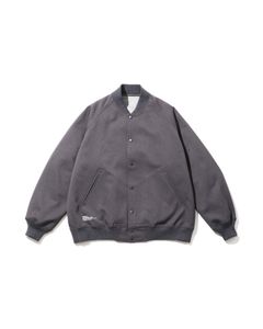 フレッシュサービス 26AW  DOWN FABRIC VARSITY JACKET(FSC263-30050)GRAY☆10月24日(土)新作発売！