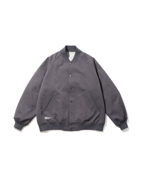 フレッシュサービス 26AW  DOWN FABRIC VARSITY JACKET(FSC263-30050)GRAY☆10月24日(土)新作発売！