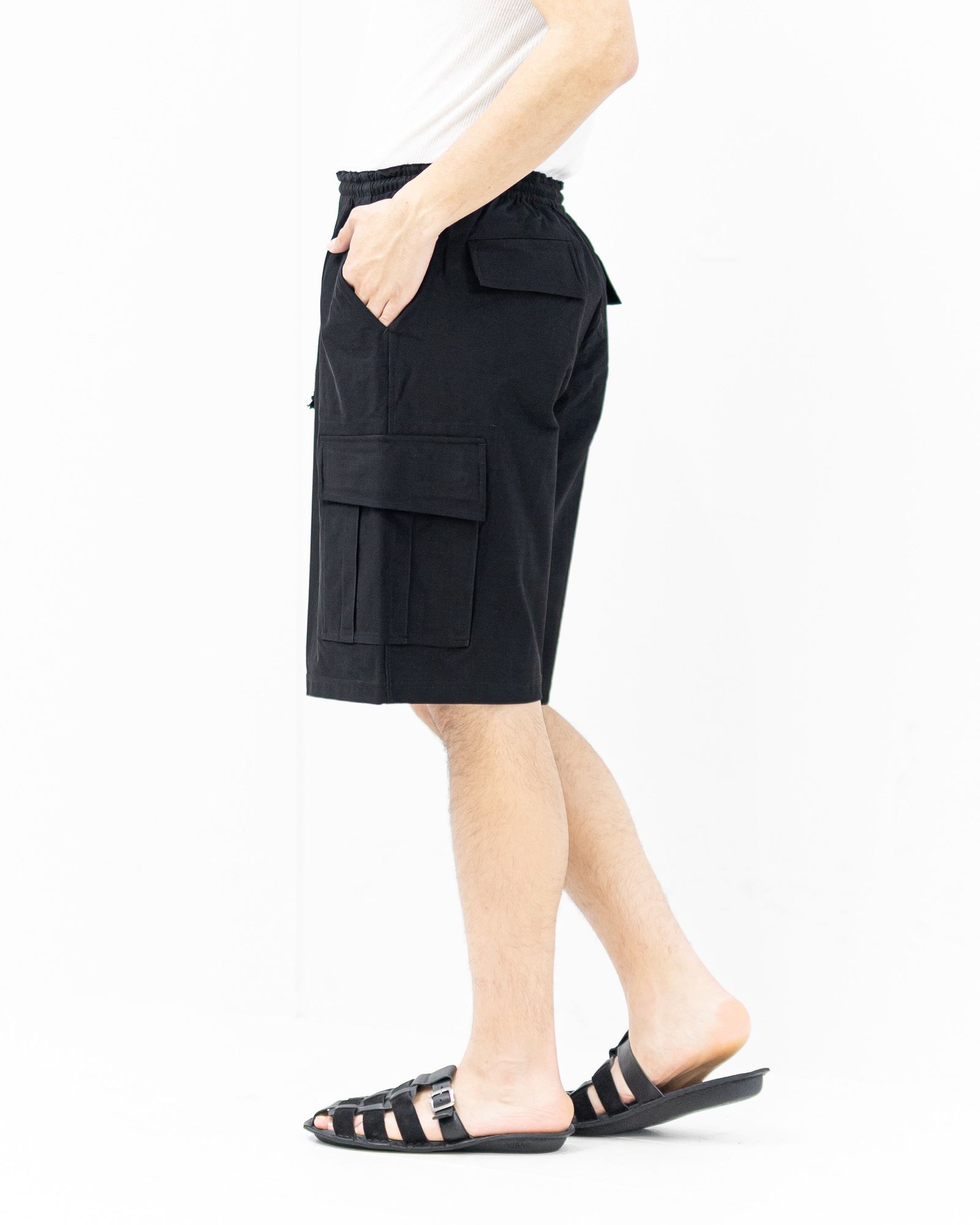 コムデギャルソンオム26SS ストレッチカルゼショーツ(HQ-T019-051)BLACK☆5月1日(金)発売！