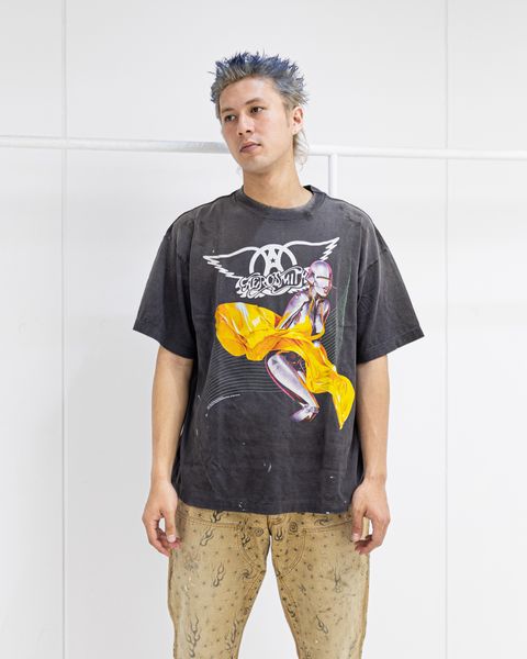 SAINT Mxxxxxx AEROSMITH AS_SS T-SHIRT MARK スタイル！