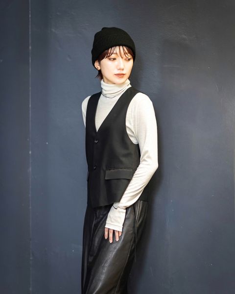 Graphpaper Cotton Cupro Back Satin Gilet STYLE 2025.09.22
