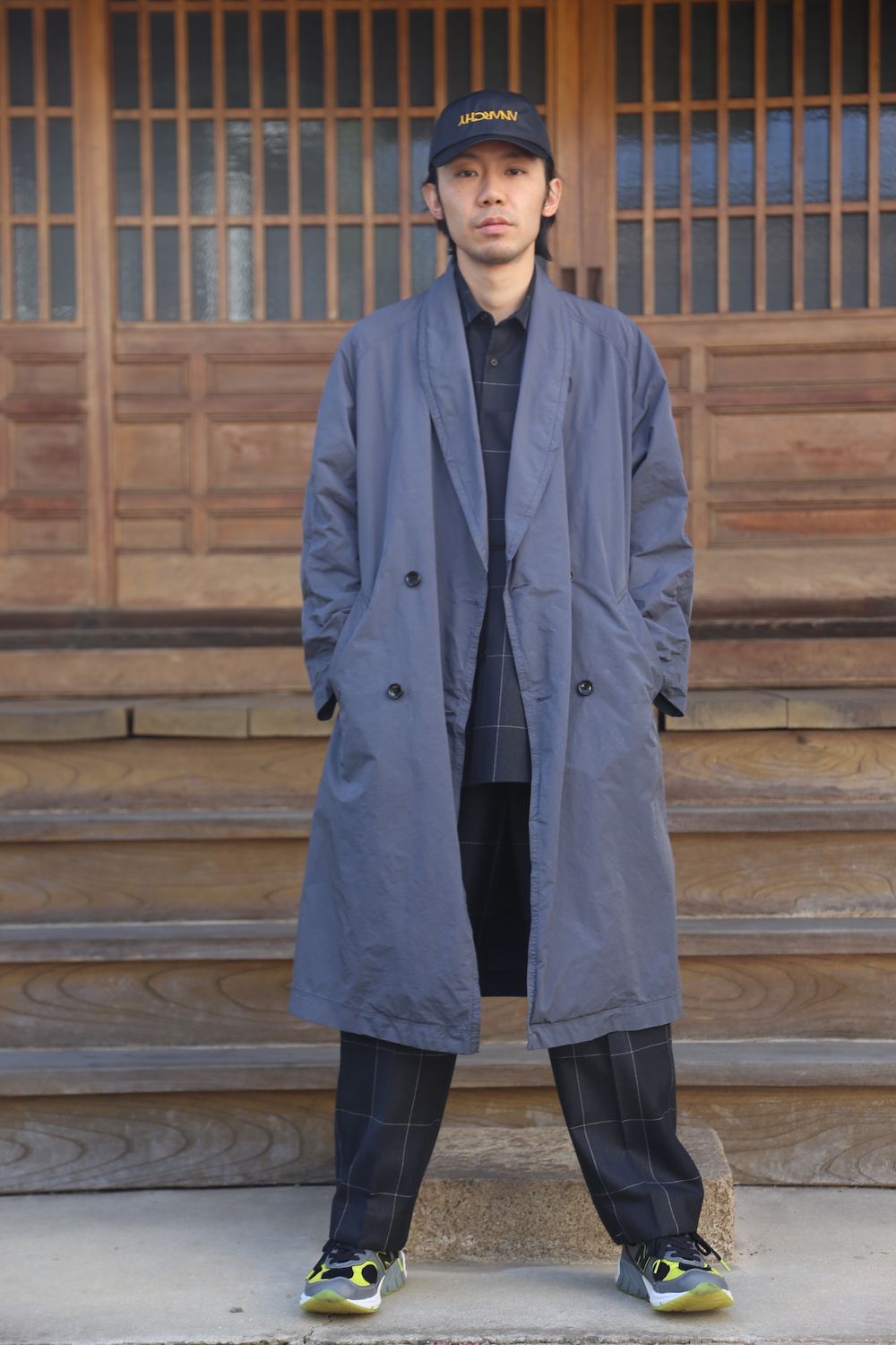 m993graphpaper  Garment Dyed Shop Coat サイズ2