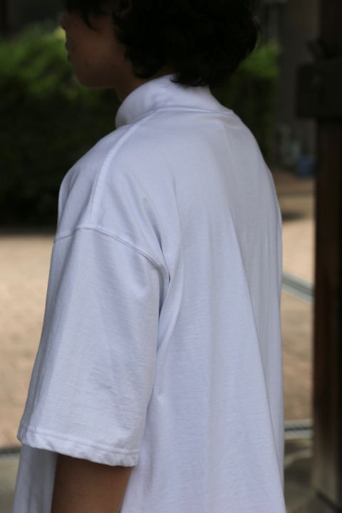 Graphpaper S/S Mock Neck Tee(GU212-70056B) style. 2021.06.07.
