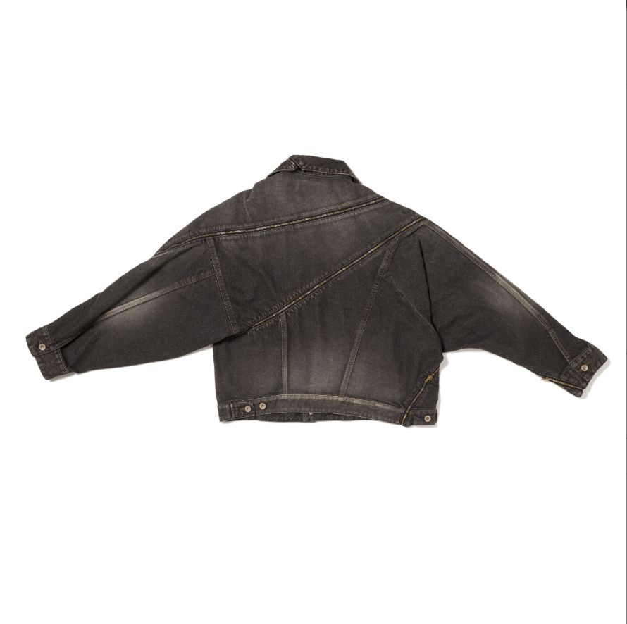 doublet ダブレット26SS FILLETED ZIP DENIM JACKET (26SS08BL241) BLACK ★1月17日(土)11:00発売！