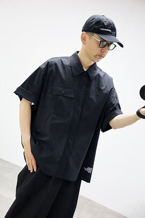 FreshService 26SS CORPORATE WIDE EASY PANTS"BLACK STRIPE"スタイル