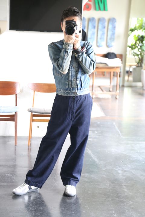 JUNYA WATANABE COMME des GARCONS MAN リネンワークデニムパンツstyle.2021.6.29.