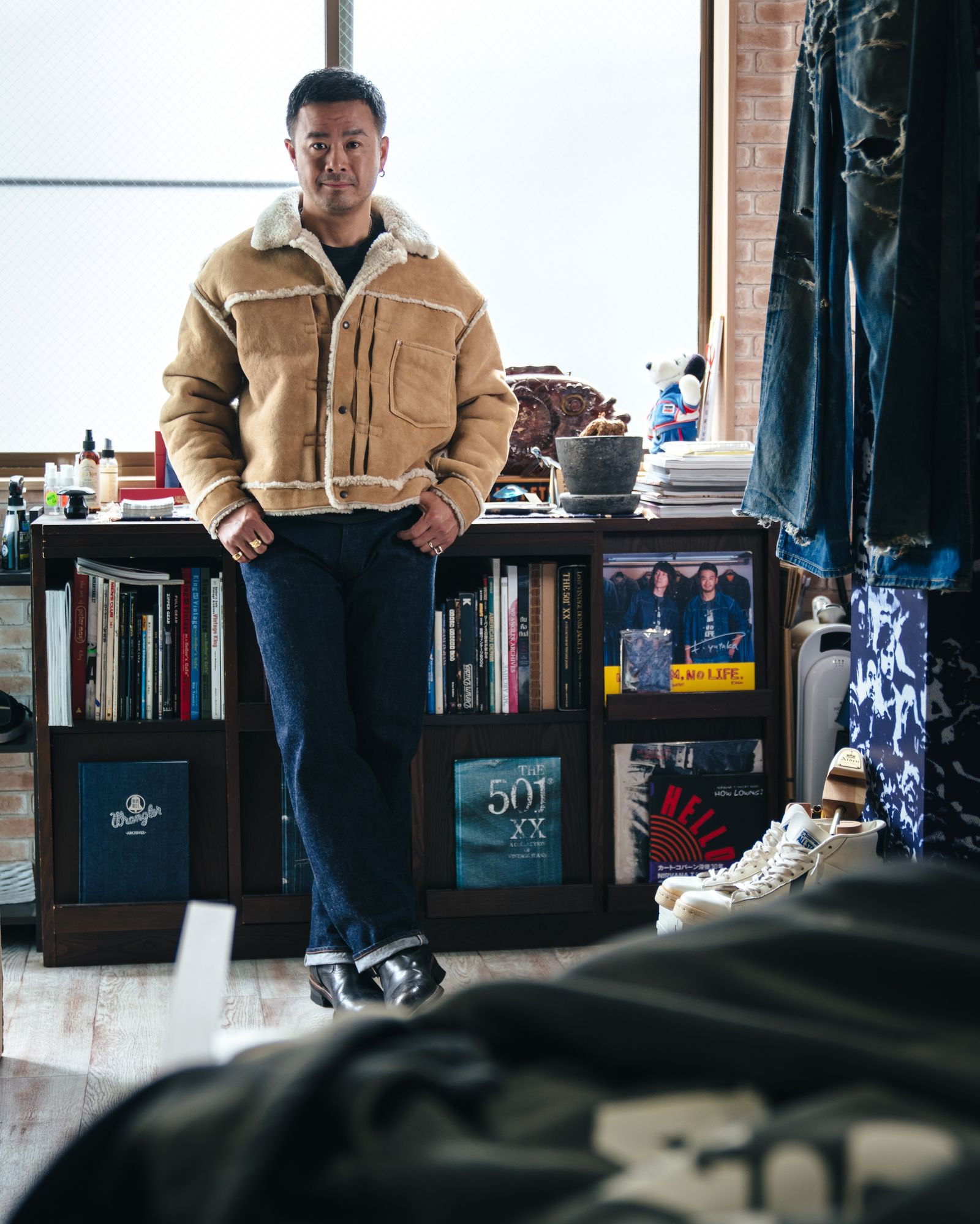 セントマイケル25AWベルベルジンコラボ BB_MOUTON JACKET (SM-HR1-0000-C59)BEIGE☆12月13日(土)新作発売！