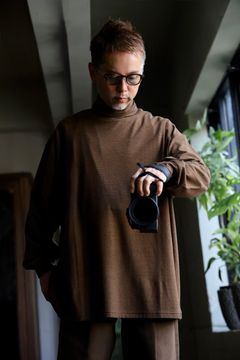 Graphpaper Wool Boa Liner Blouson"BROWN"スタイル