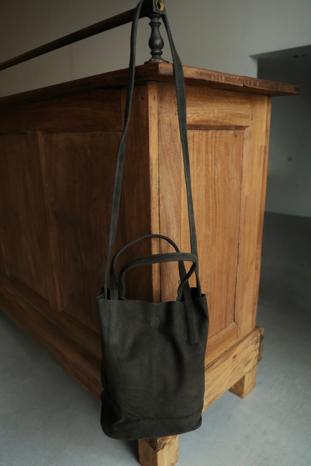 Morphee / モルフェトートバッグ 2WAY SMALL TOTE(SHORT) SUEDE[MOSS GREEN]☆新作発売！