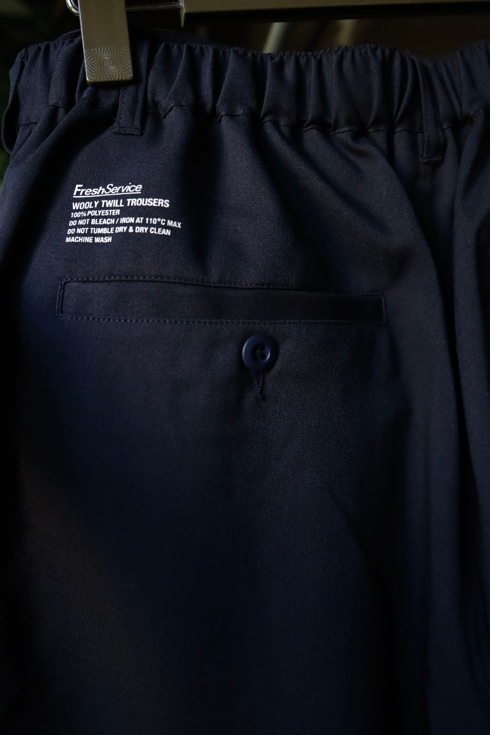 フレッシュサービス WOOLY TWILL TROUSERS(FSC243-40178)NAVY