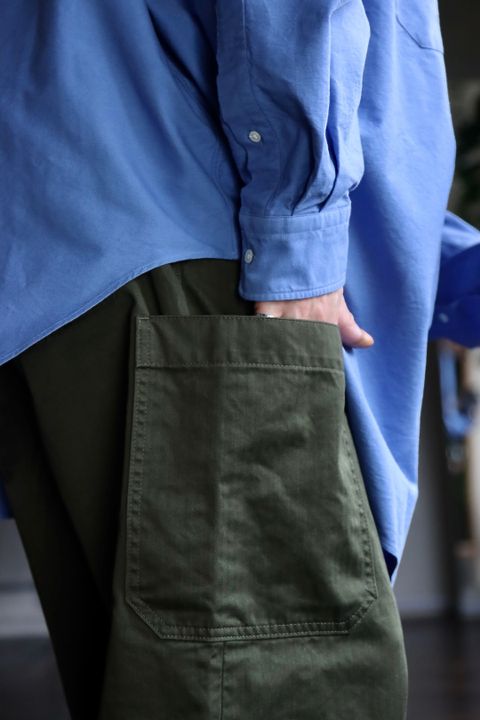 Graphpaper Oxford Oversized B.D Pullover Shirtスタイル
