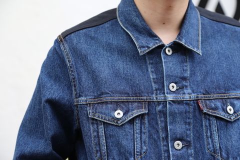 JUNYA WATANABE COMME des GARCONS MAN 綿デニム×ウールツイルチェックLevi′s Wネームジャケット style.2020.11.23.