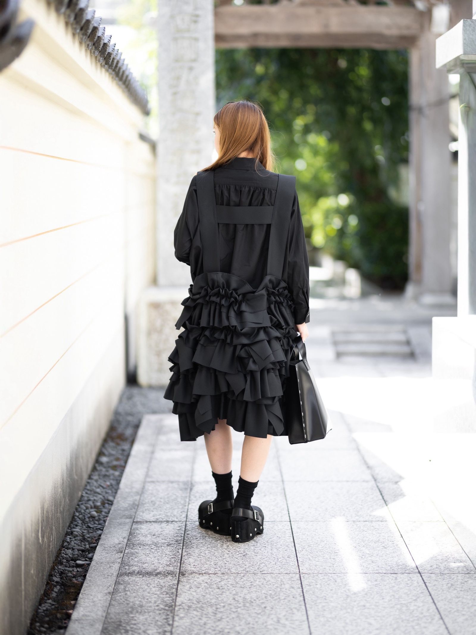 tao 26FW エステルツイルサロペットスカート(TR-A001-051-1)BLACK☆8月7日(金)発売！