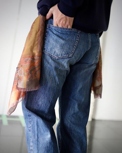 A.PRESSE 24SS Washed Denim Pants Eスタイル