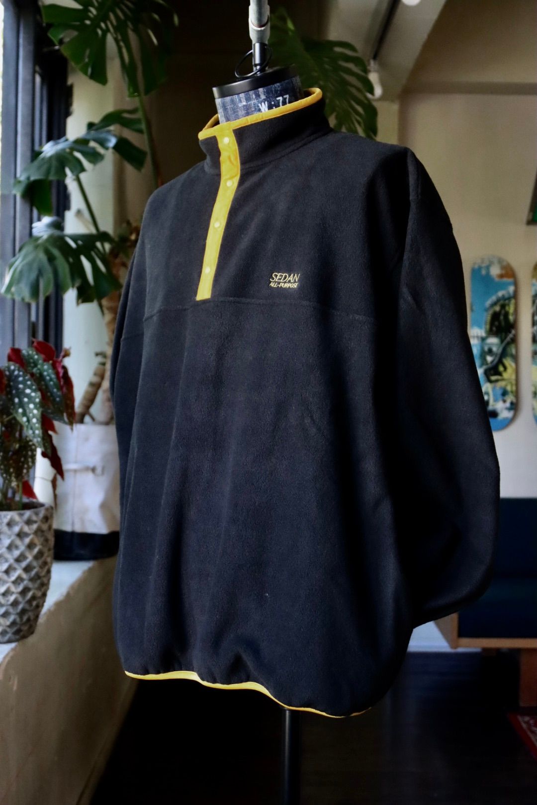 セダンオールパーパスFW23 Fleece Snap Pullover (SD23F-CT07)Black