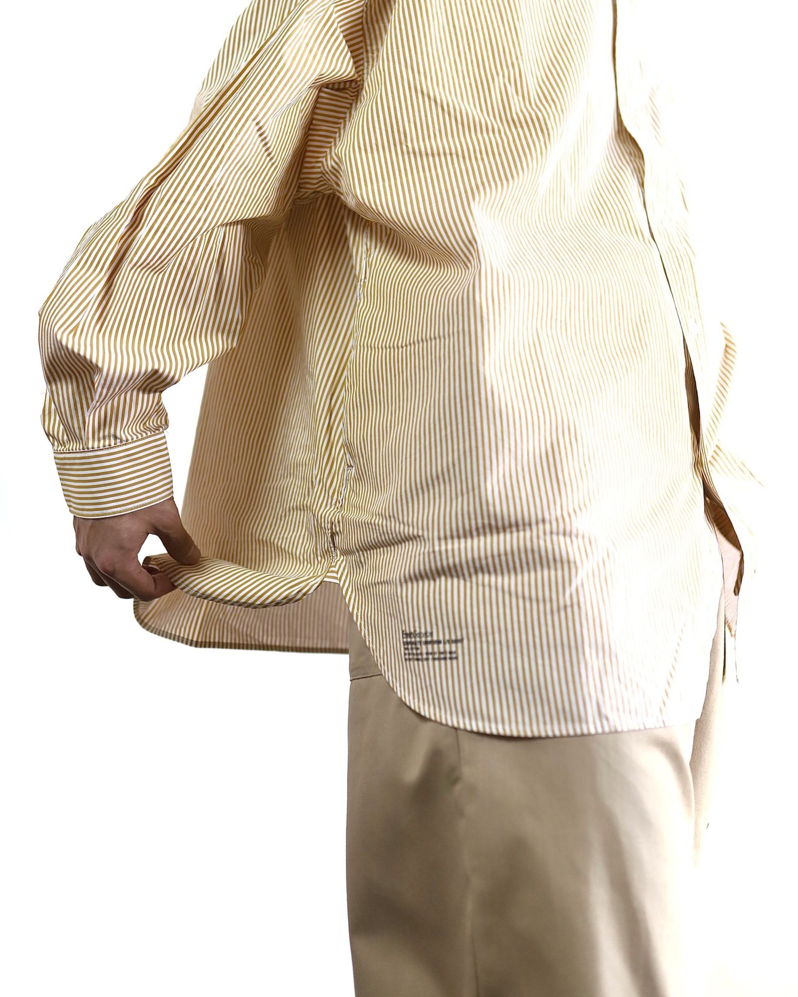 FreshService 24SS CORPORATE UNIFORM L/S SHIRT(YELLOW STRIPE) style 2024.3.8