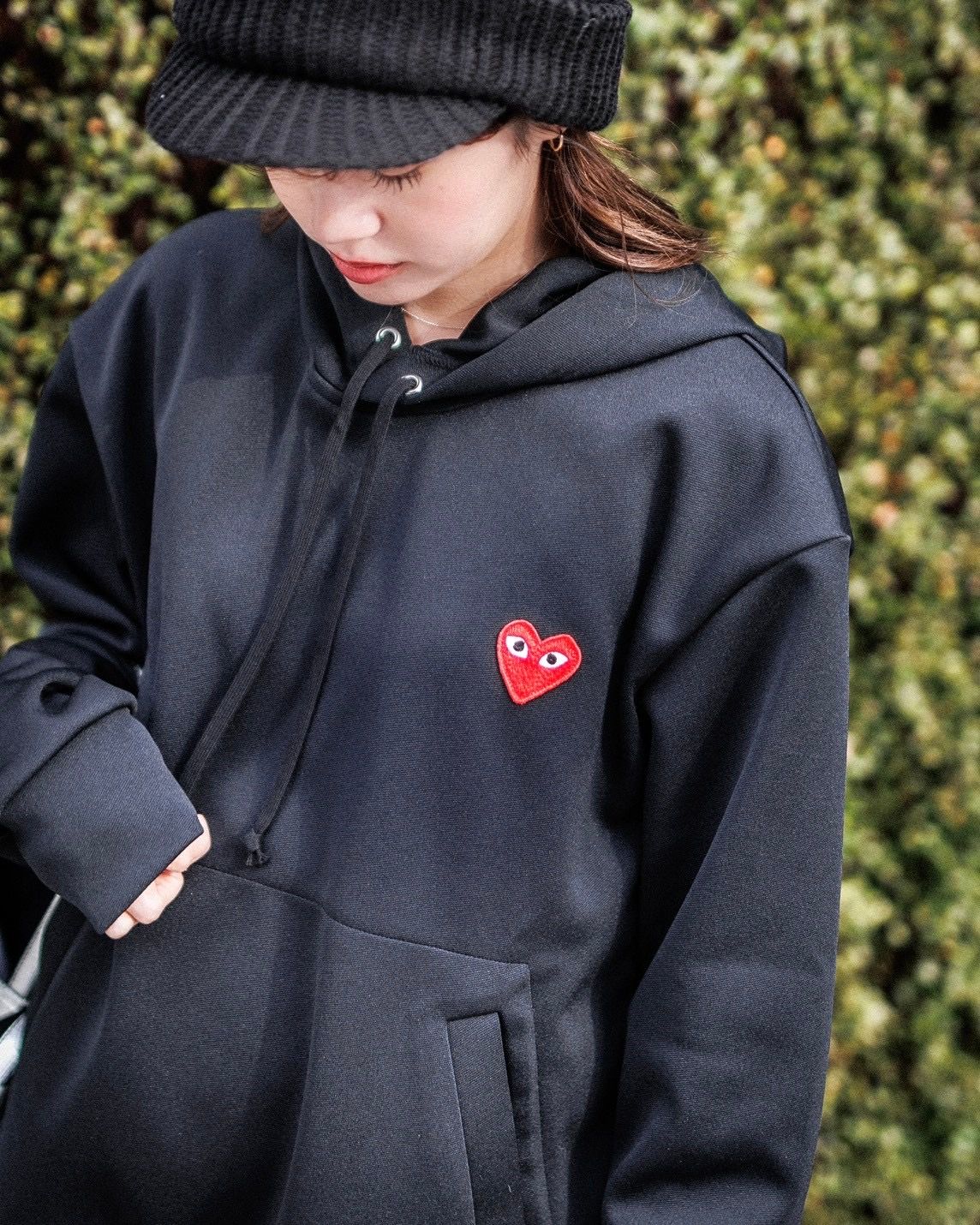 PLAY COMME des GARCONS 新作ワンポイントパーカー style.2025.2.3