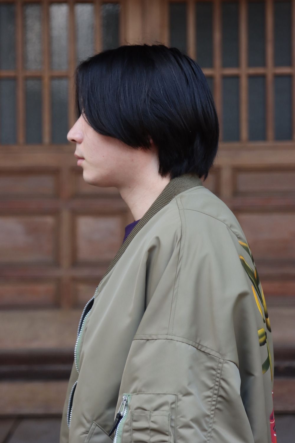 doublet VEGETABLE DYED MA-1(22SS13BL132) style.2022.1.19.
