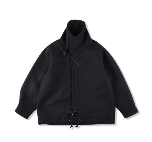 イズネス 25AW DUFFLE SMOCKS COAT (25AW_32_1007AWCOAT02)BLACK☆新作発売！