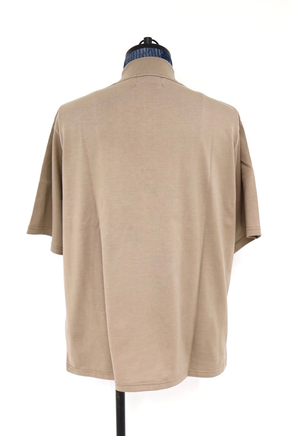 グラフペーパー26SS Tri Spun Cotton S/S Henley High Neck Tee(GM261-70350)TAUPE☆2月28日(土)発売！