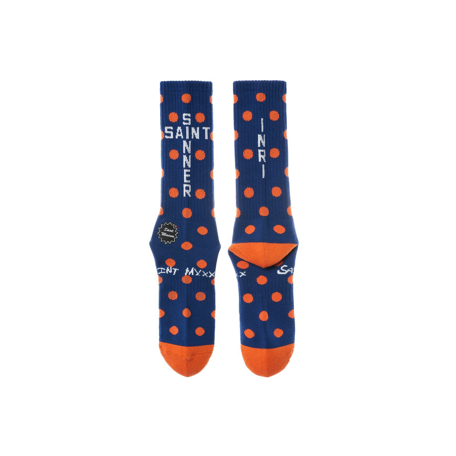 セントマイケル 26SS DOT SOCKS(SM-MK8-0000-102)NAVY★1月10日(土)発売！