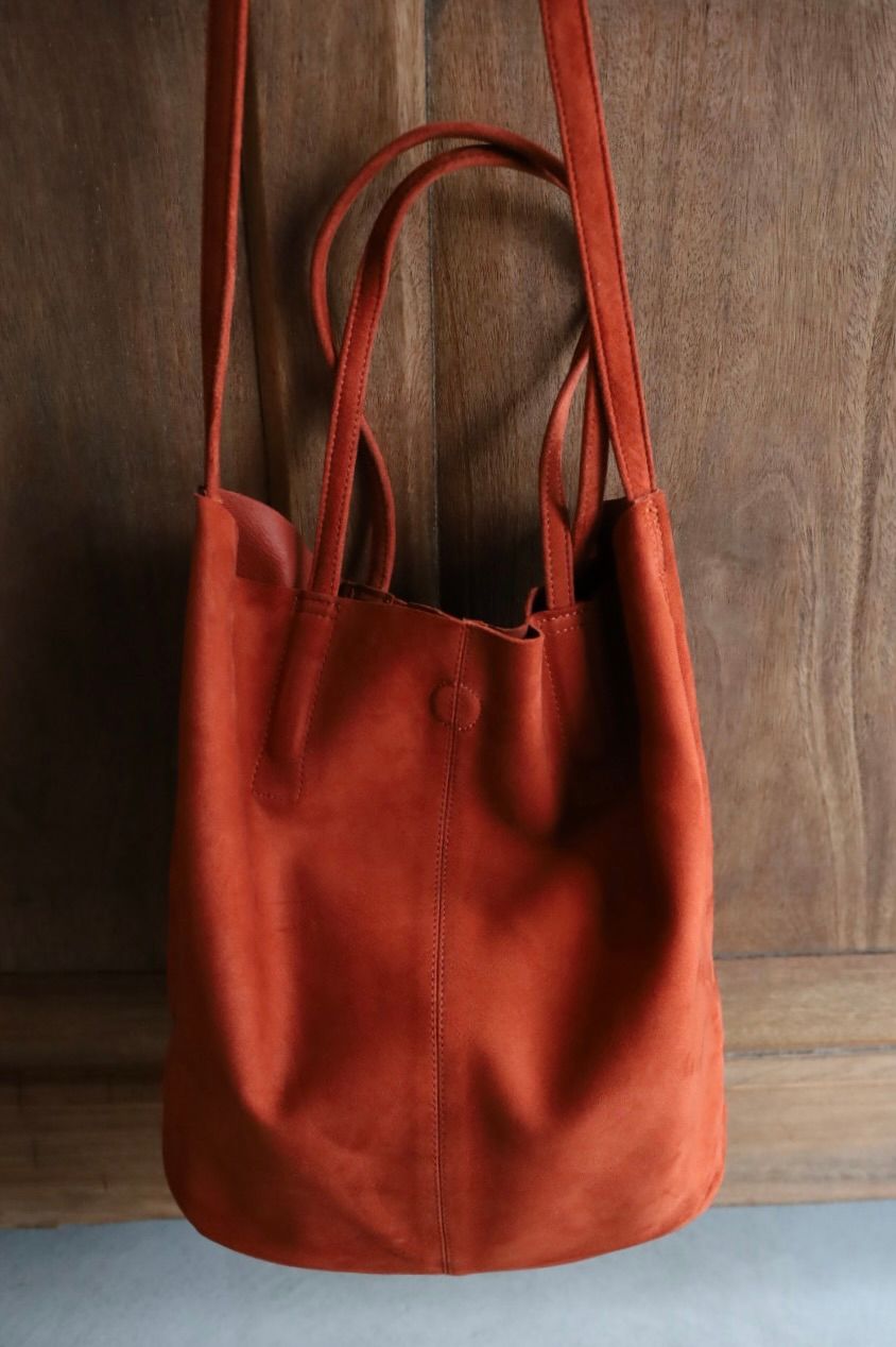 Morphee / モルフェトートバッグ 3WAY MIDIUM TOTE(SHORT)SUEDE [TERACCOTTA]☆新作発売！