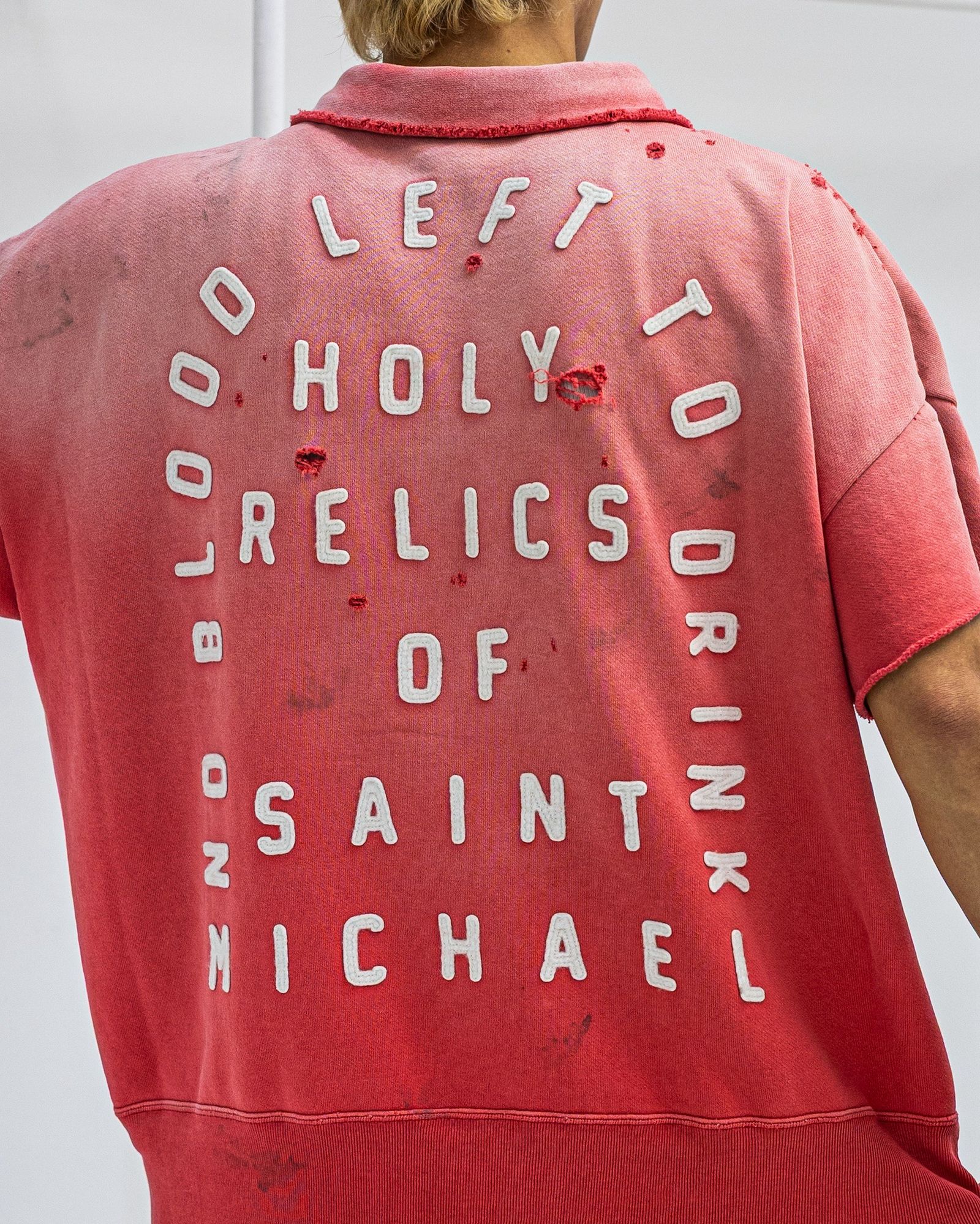 セントマイケル 26SS SAINT HALF ZIP SWEAT(SM-MK8-0000-053)RED☆4月11日(土)発売！