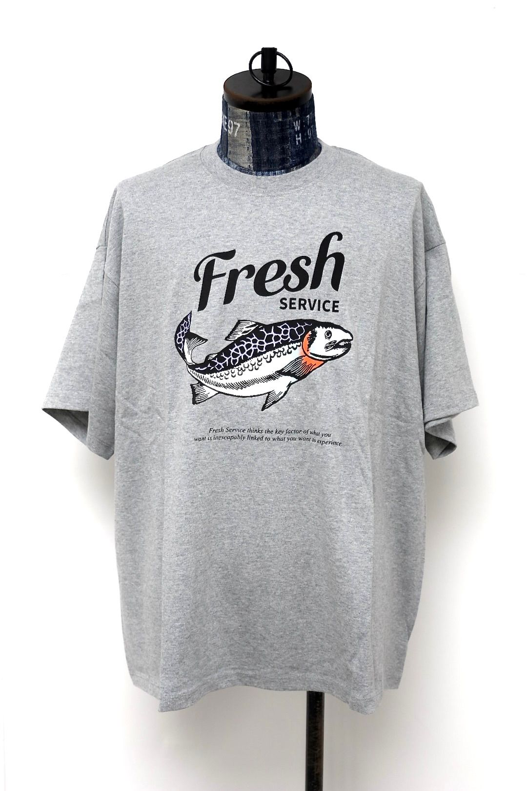 フレッシュサービス CORPORATE PRINTED S/S TEE "FISH"(FSC261-70153)H.GRAY☆4月18日(土)新作発売！