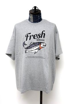フレッシュサービス CORPORATE PRINTED S/S TEE "FISH"(FSC261-70153)H.GRAY☆4月18日(土)新作発売！