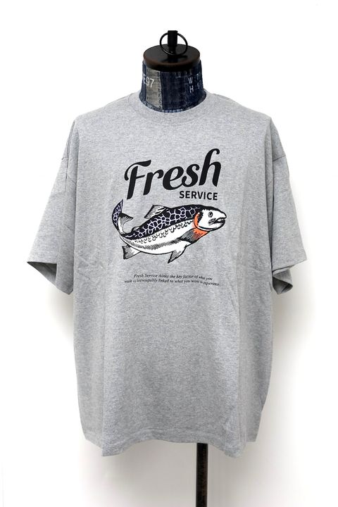 フレッシュサービス CORPORATE PRINTED S/S TEE "FISH"(FSC261-70153)H.GRAY☆4月18日(土)新作発売！