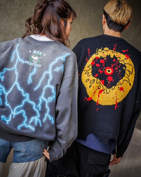 セントマイケル 新作SMILE CP_CREW KNT＆MEDUSA CREW SWT style.2024.11.8
