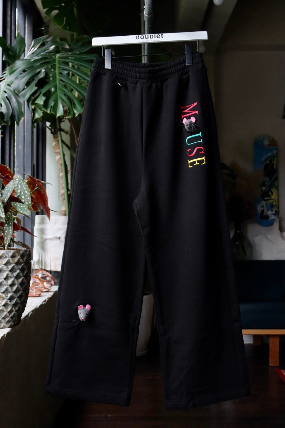 doublet - ダブレット 23AW EMBROIDERY SWEATPANTS WITH MICE