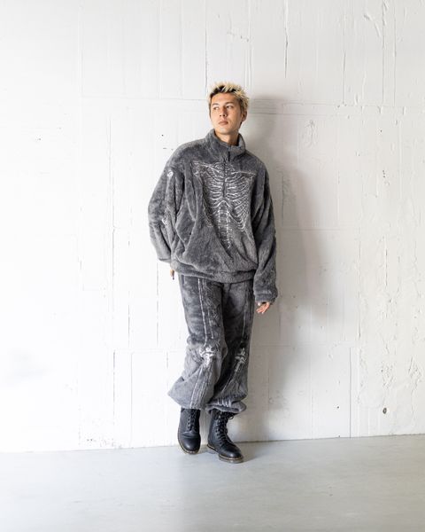 doublet  GLOWINTHEDARK SKELTON FLEECEJACKET MARKスタイル