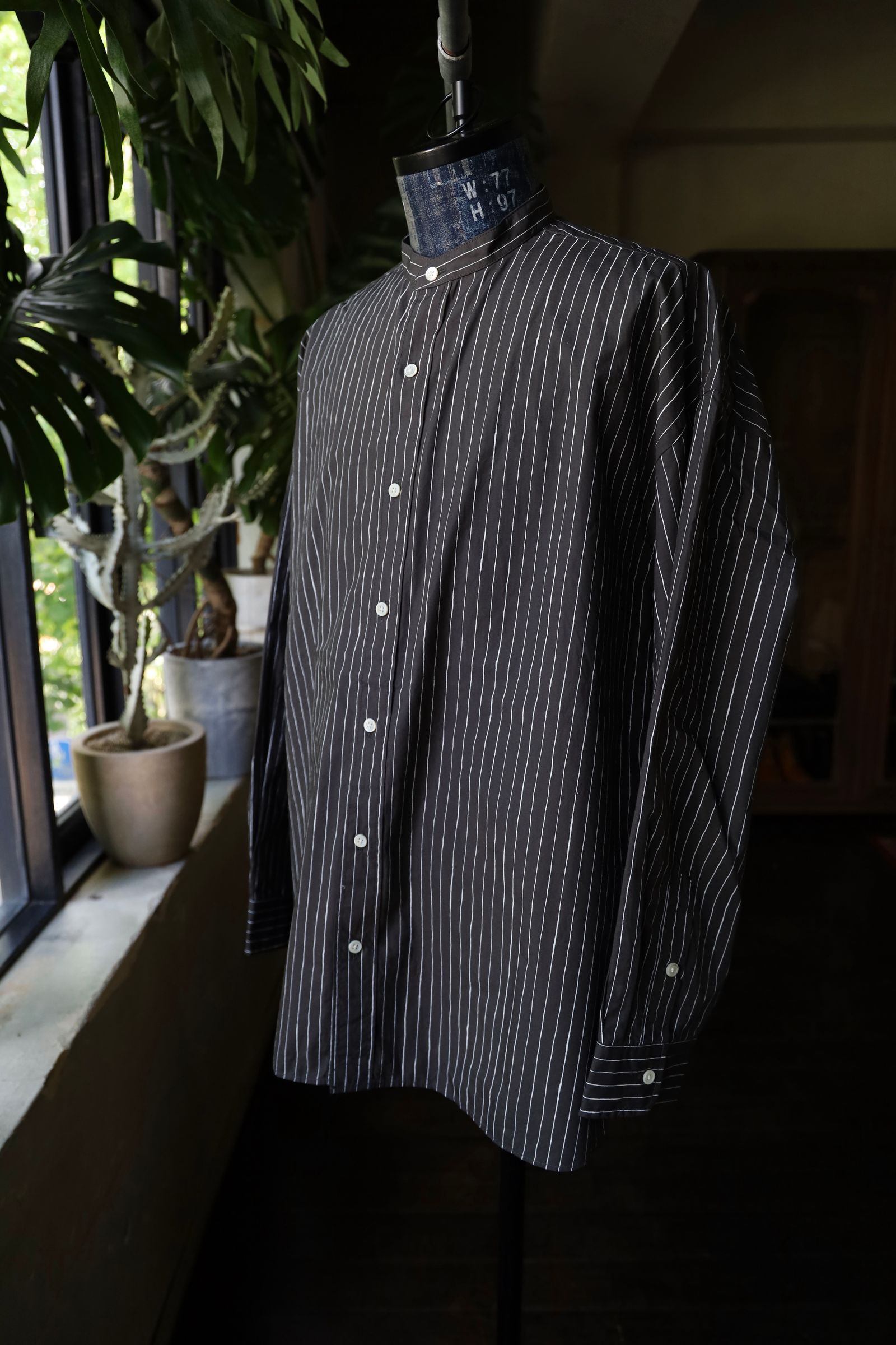 S.F.C 24FW エスエフシー NO COLLAR SFC SHIRT(SFCEW24S03)Charcoal☆9月21日(土)発売！