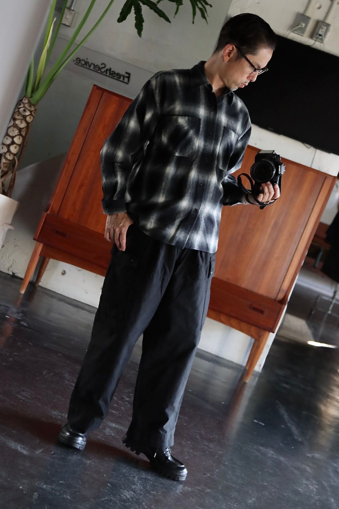 アプレッセ22FW MT Trooper Pants"BLACK"スタイル
