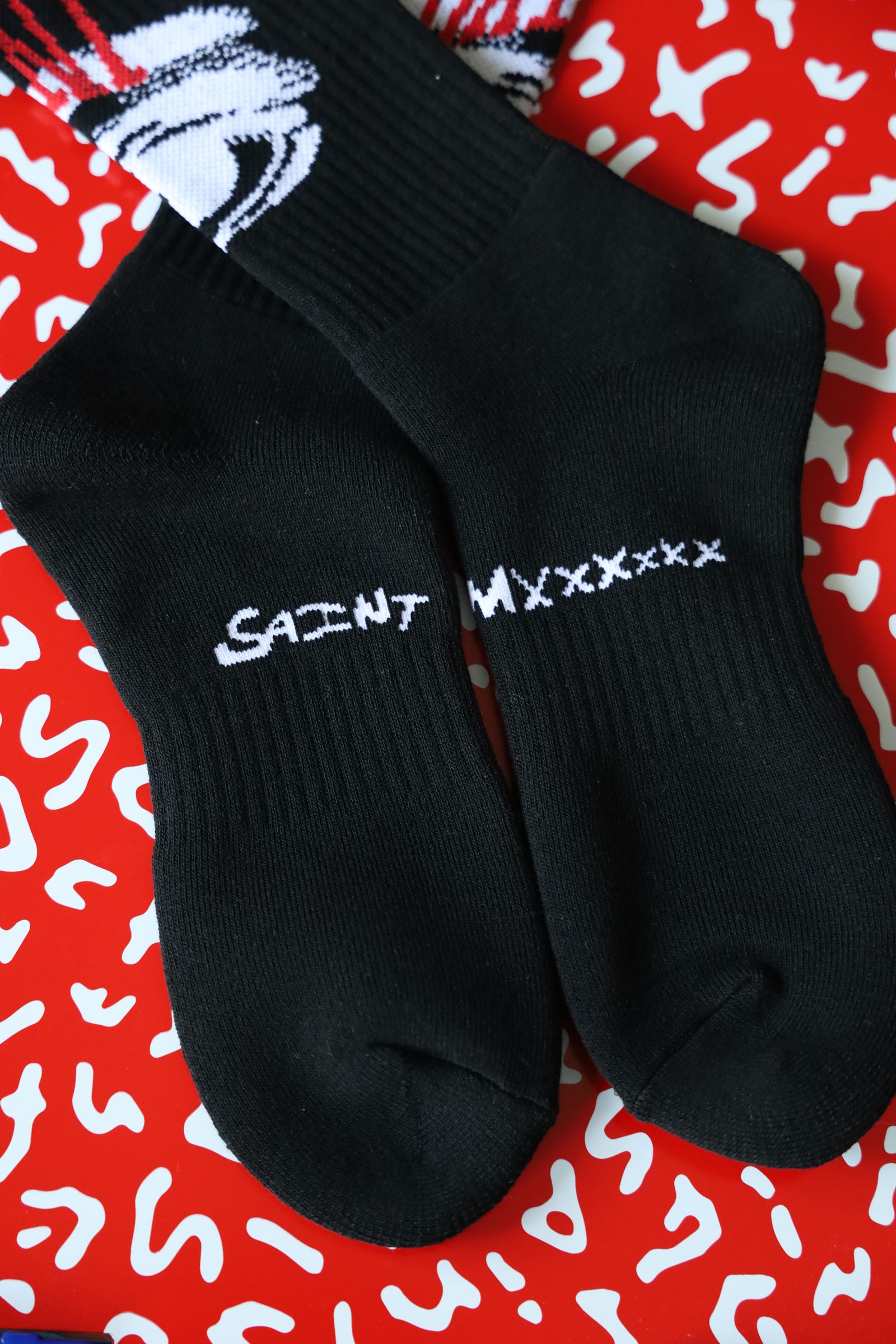 セントマイケル EYES_SOCKS(SM-HR1-0000-104)BLACK☆7月6日(日)発売！
