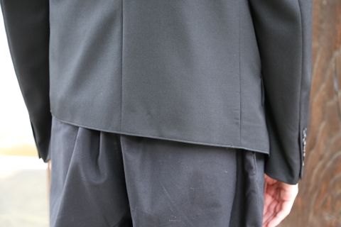 sulvam 2020AW Gabardine double jacket"BLK" style.2020.7.10.