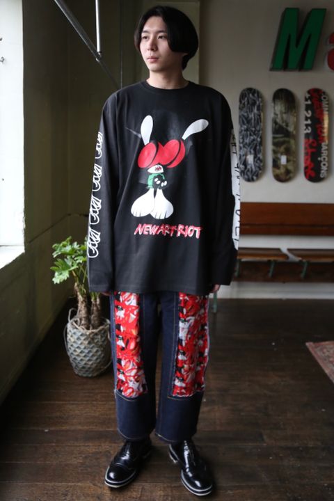 KIDILL×SKOLOCT L/S T-SHIRTS (KLSKT03)"BLACK" style.2021.1.23.