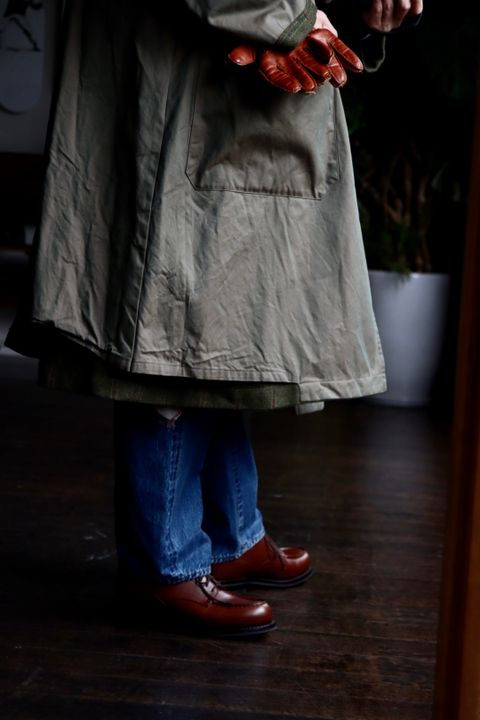 アプレッセ22FW Tweed Balmacaan Coatスタイル2022.10.1.
