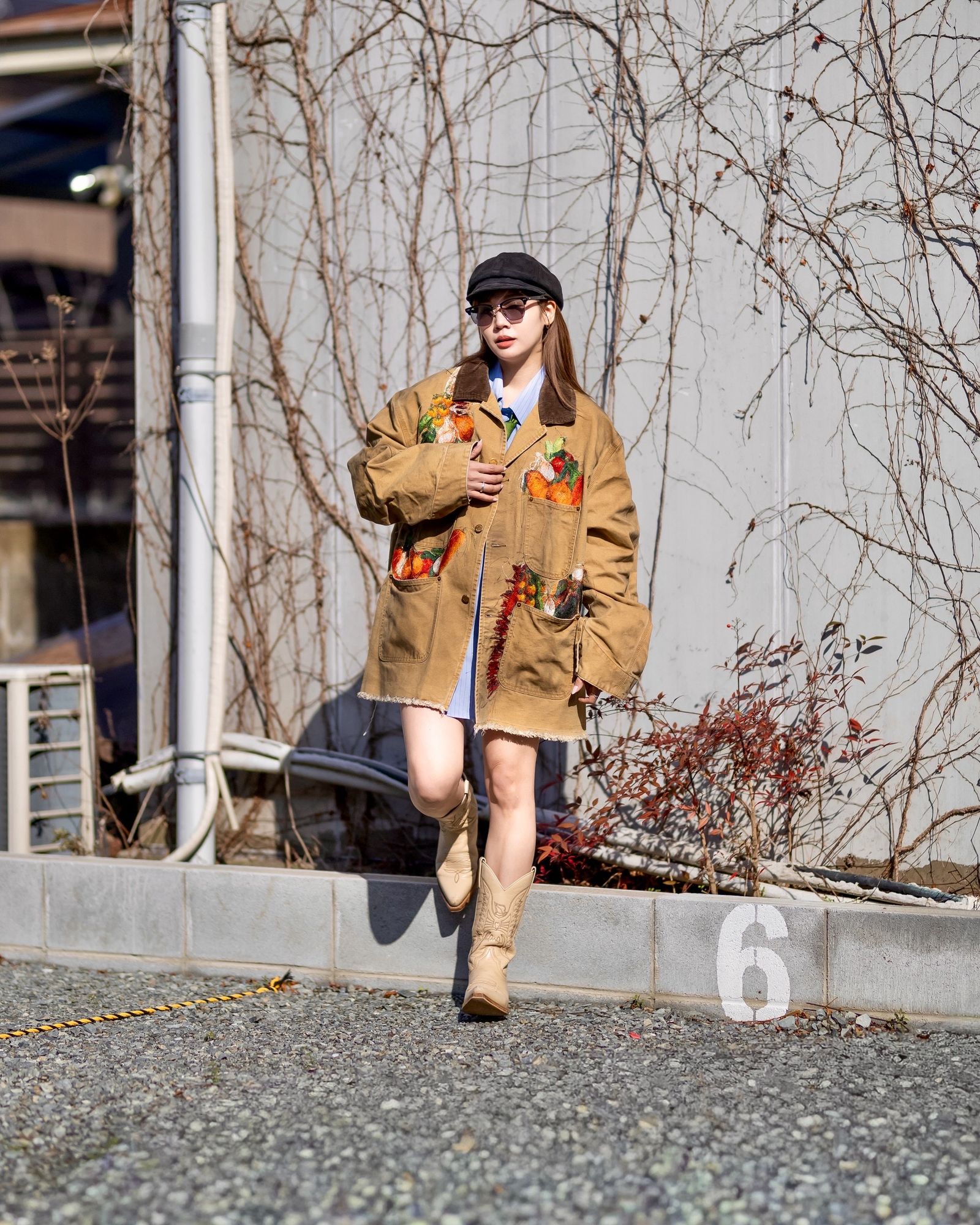 doublet ダブレット26SS VEGETABLE EMBROIDERY WORK JACKET (26SS19BL249) BEIGE ★1月17日(土)11:00発売！