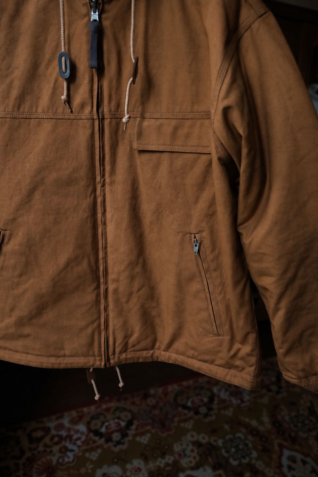 コムデギャルソンオム リバーシブルキルティングフーディ(HR-J025-051)BROWN☆10月2日(金)発売！