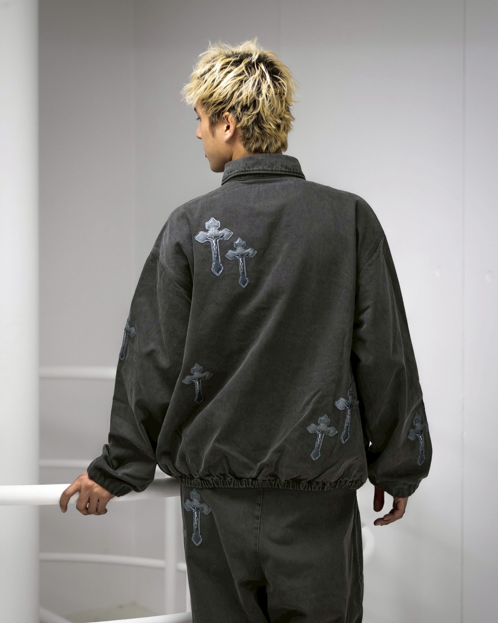 TALKING ABOUT THE ABSTRACTION CROSS JACKET  JKT MARKスタイル