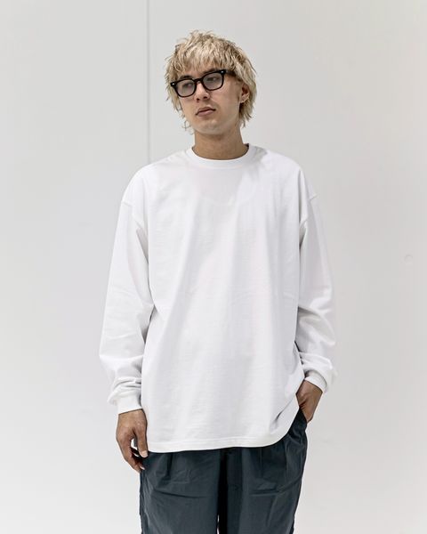 グラフペーパー Heavy Weight L/S Oversized Tee(WHITE)☆3月7日(土)発売！