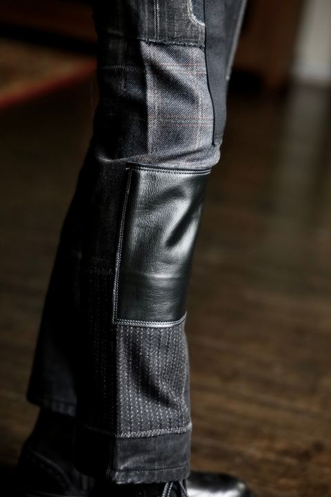JUNYA WATANABE MANパッチワークMIXデニムパンツスタイル.2024.8.19.